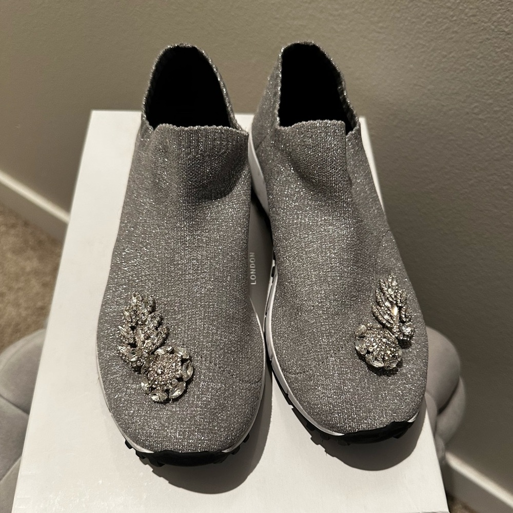 JIMMY CHOO RHINESTONE SNEAKERS